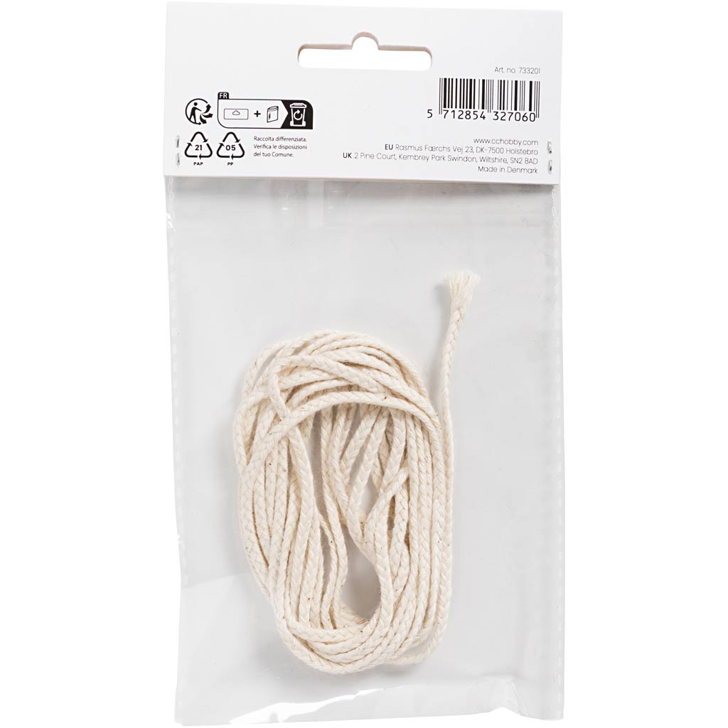 Mèche pour bougie, dim. SU, dim. 3x12 , 100 gr, 3 m/ 1 Pq. [HOB733201]