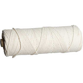 Lont voor Bijenwas vellen, Voor gebruik met kaarsen die zijn gemaakt van platen bijenwas, afm 3, dikte 2-3 mm, 100 gr, 80 m/ 1 rol [HOB-73382]