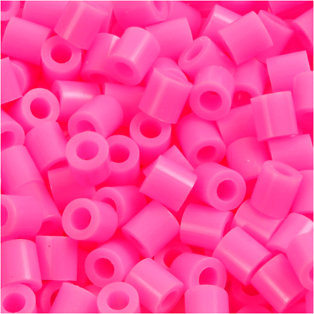 Fuse Beads, size 5x5 mm, hole size 2,5 mm, medium, rose (32222), 6000pc