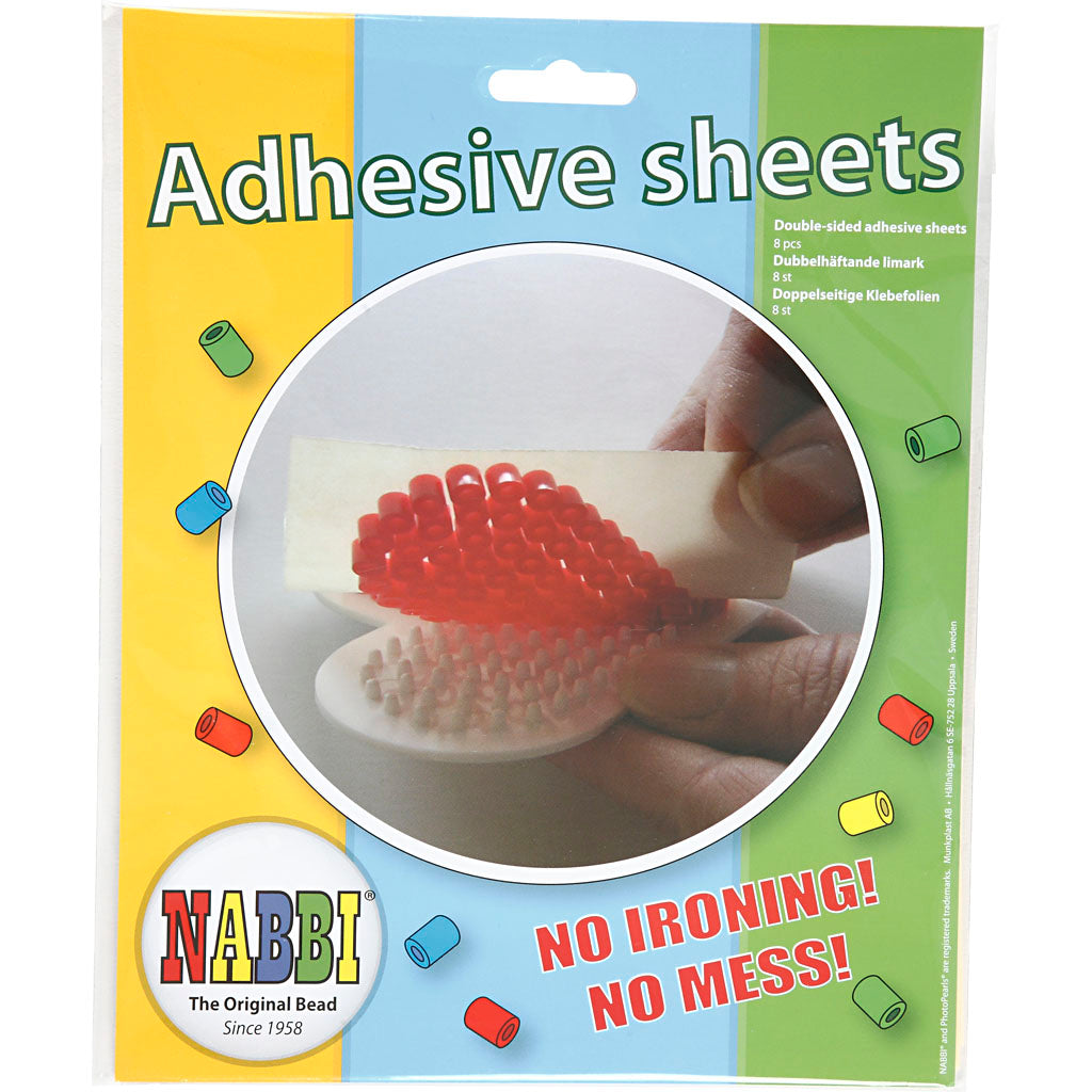 Adhesive sheet, size 15x15 cm, clear, transparent, 8 sheet