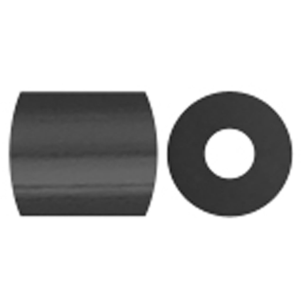 Foto kralen, afm 5x5 mm, gatgrootte 2,5 mm, medium, schwarz (1), 1100 stuk/ 1 doos [HOB-755010]