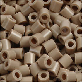 Foto kralen, afm 5x5 mm, gatgrootte 2,5 mm, medium, beige (6), 1100 stuk/ 1 doos [HOB-755060]