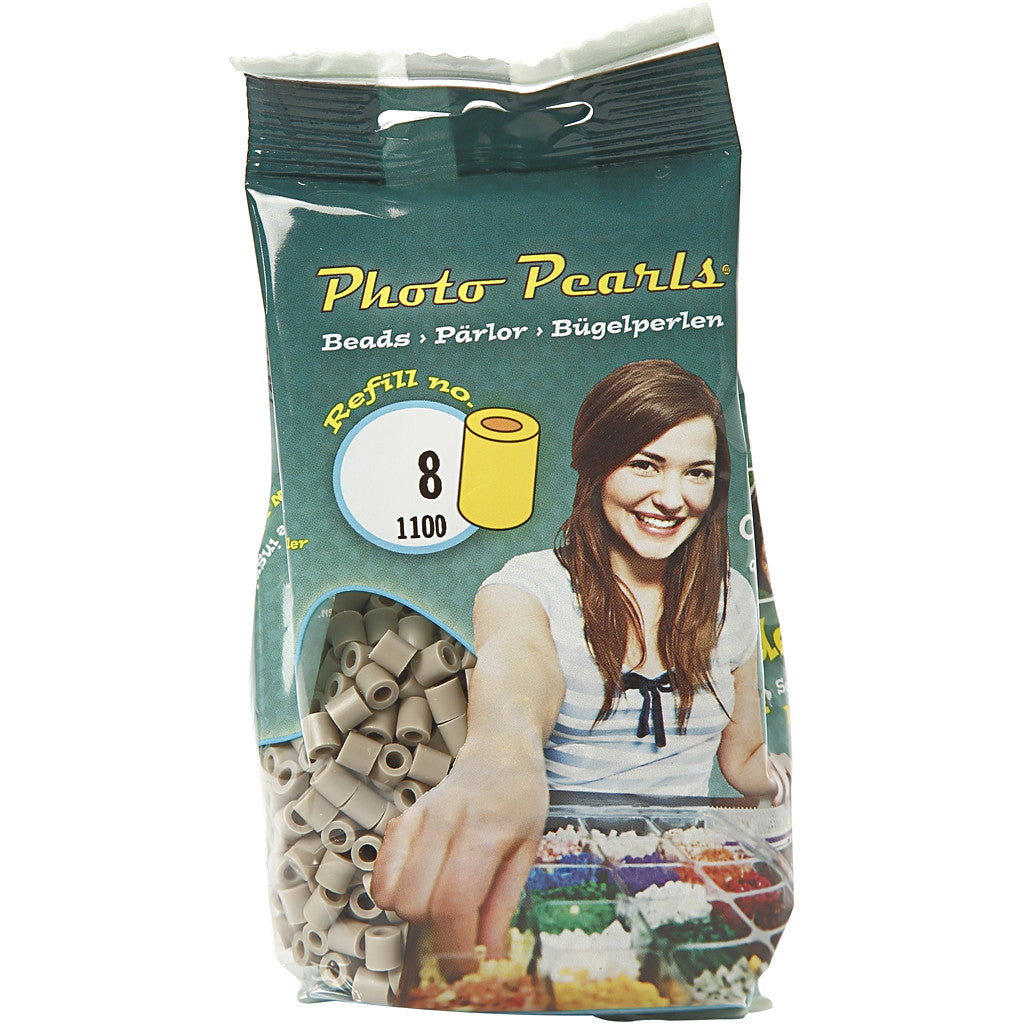 Foto kralen, afm 5x5 mm, gatgrootte 2,5 mm, medium, essen (8), 1100 stuk/ 1 doos [HOB-755080]