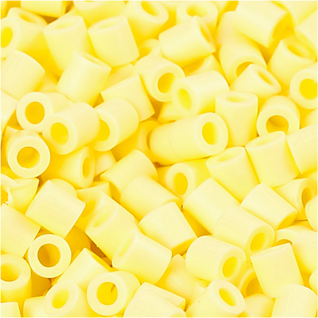 PhotoPearls, size 5x5 mm, hole size 2,5 mm, medium, light yellow (21), 1100 pc