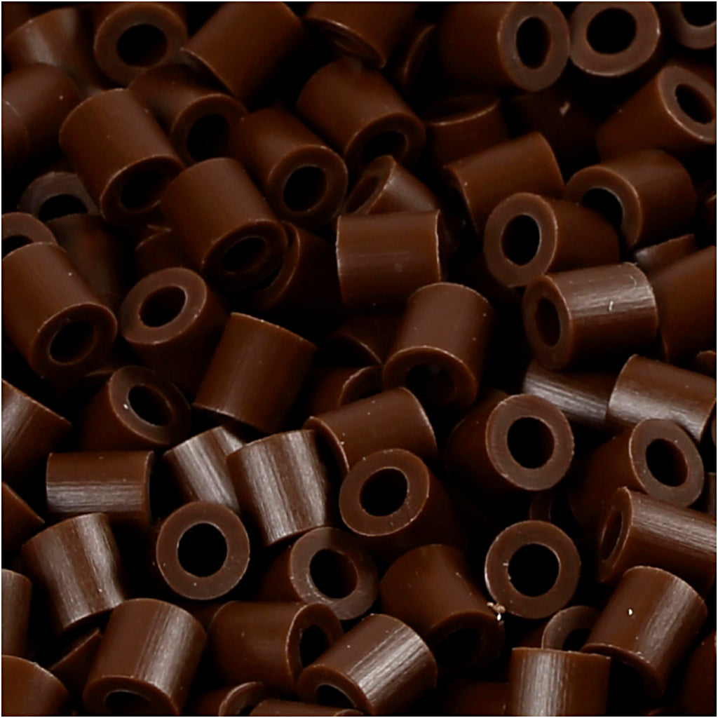 PhotoPearls, size 5x5 mm, hole size 2,5 mm, medium, dark brown (2), 1100 pc