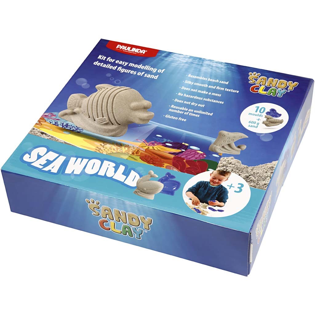 Sandy Clay® , seaworld, naturel, 1 set [HOB-78269]