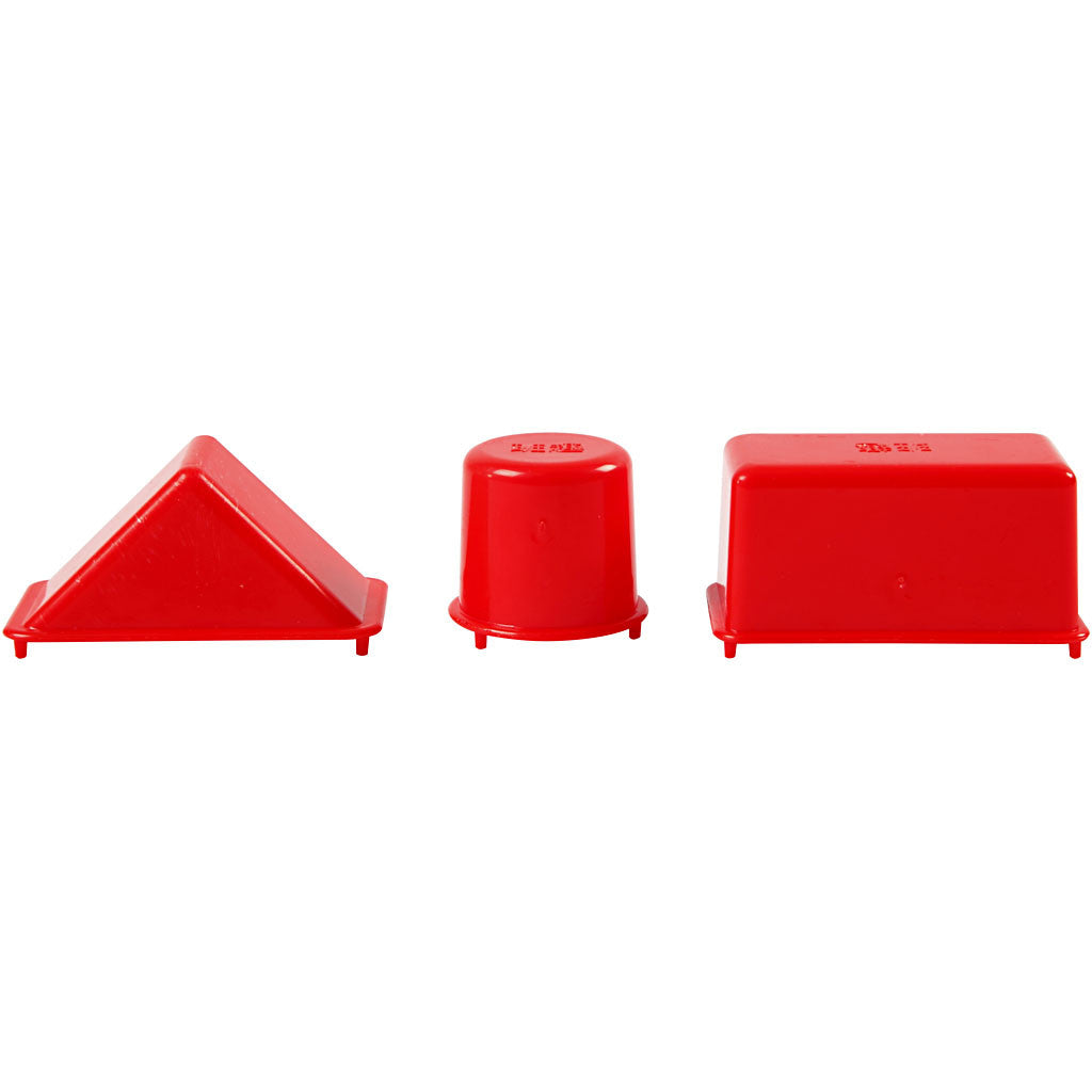 Moules, Géométrique, dim. 3,5-9,5 cm, 12 pièces/ 1 Pq. [HOB-78273]