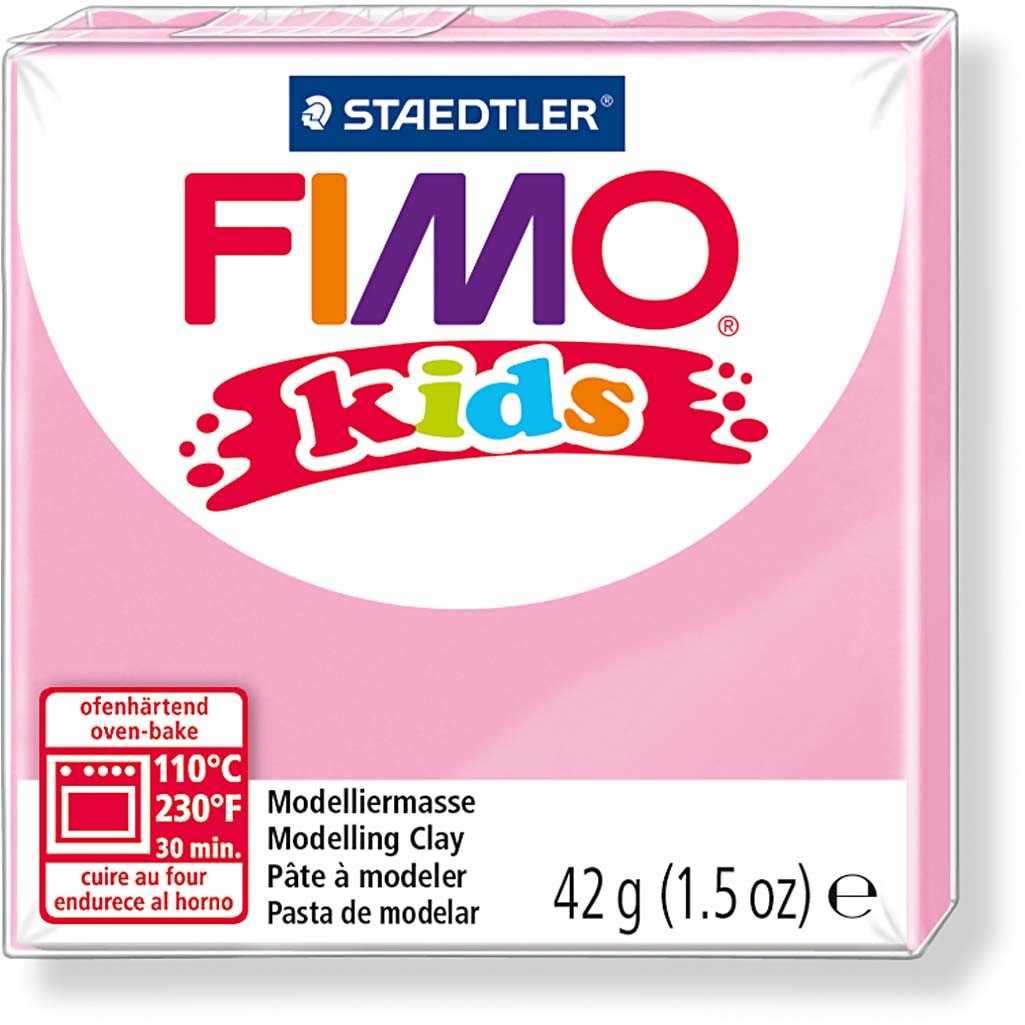Pâte FIMO® pour Enfant, rose, 42 gr/ 1 Pq. [HOB-78523]