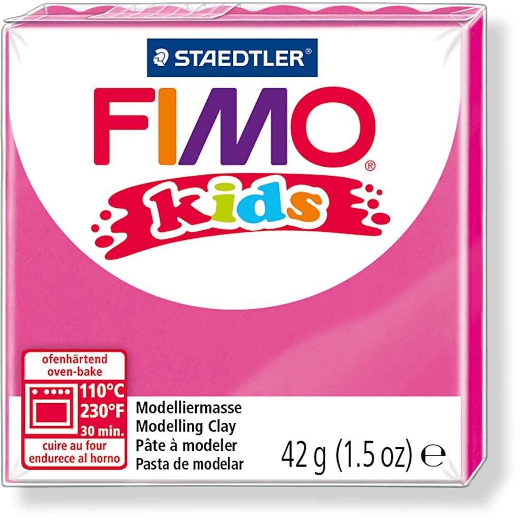 FIMO® Kids Boetseerklei, roze, 42 gr/ 1 doos [HOB-78524]