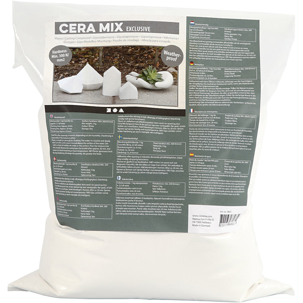 Cera-Mix exclusieve Gipsgietmix, wit, 5 kg/ 1 doos [HOB-78605]