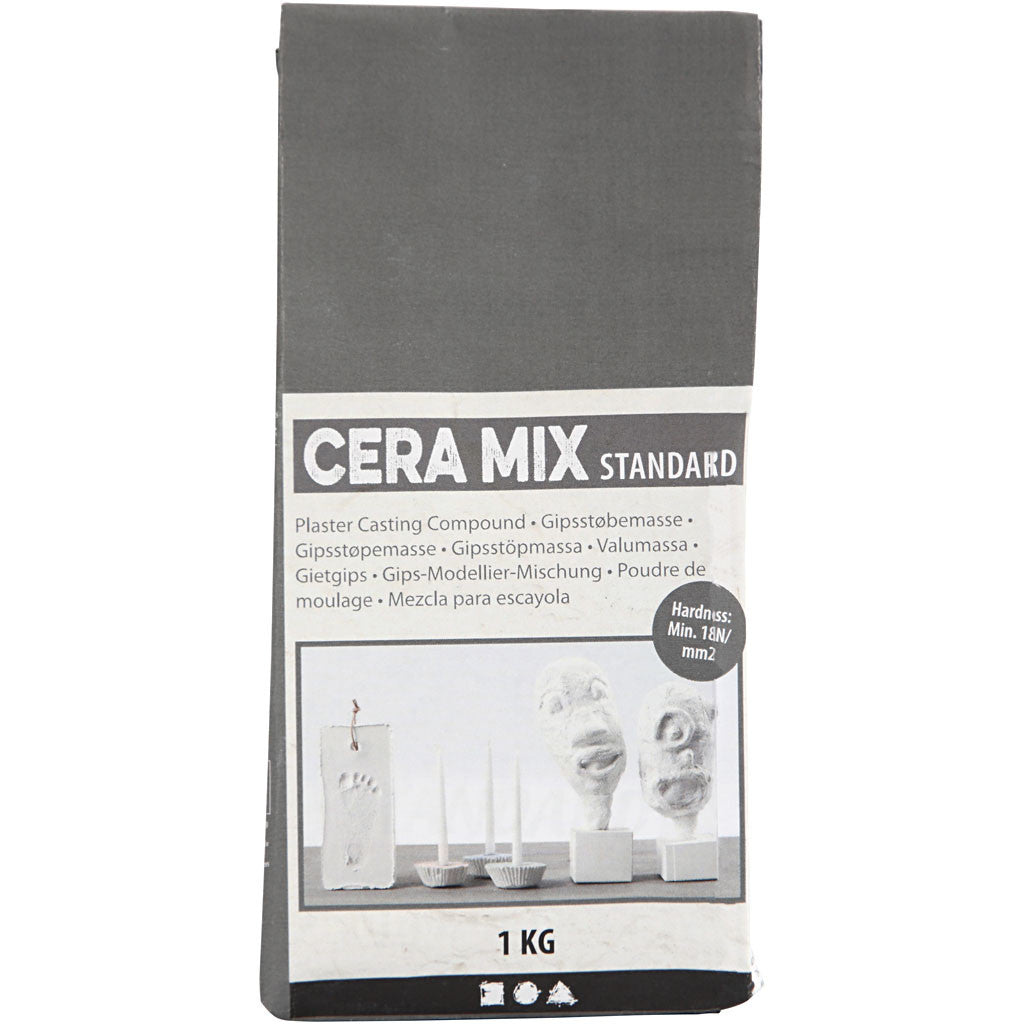 Cera-Mix Standaard Gipsgietmix, lichtgrijs, 1 kg [HOB-786500]