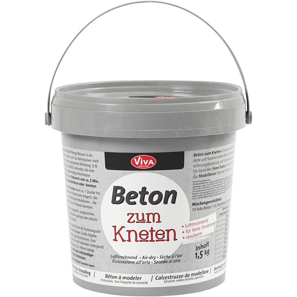 Kneedbeton, grijs, 1500 gr/ 1 doos [HOB-786570]