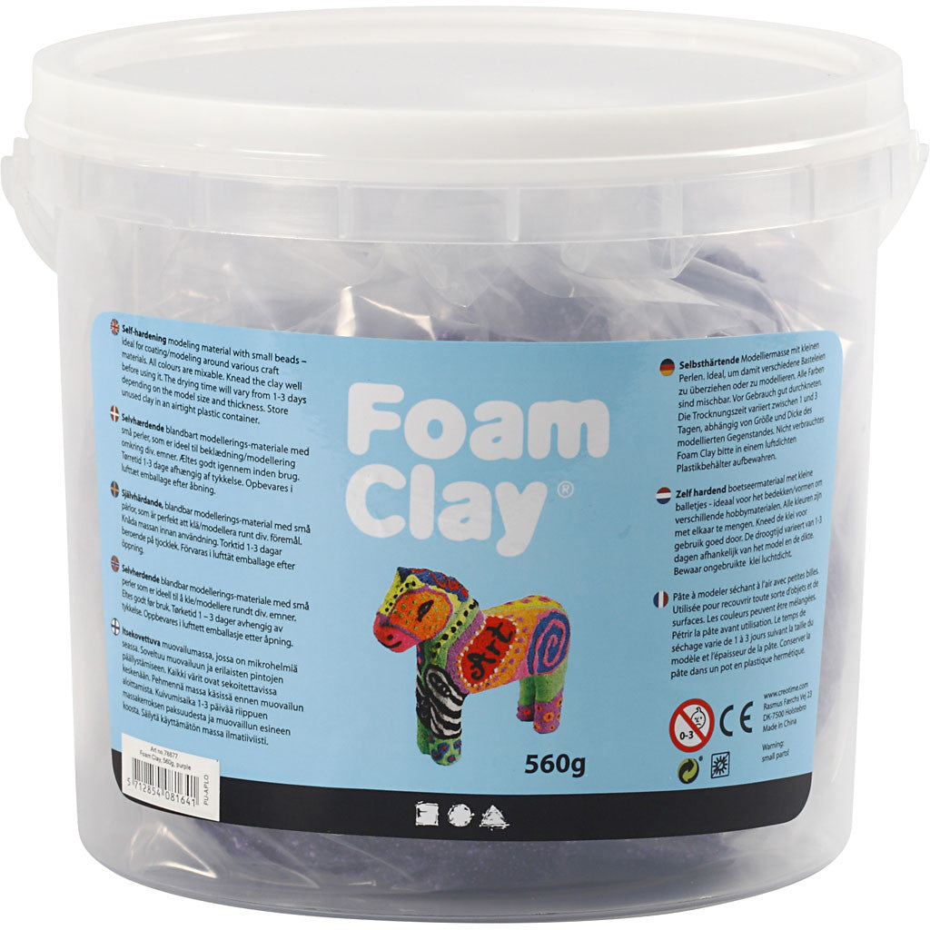 Foam Clay®, violet, 560 gr/ 1 seau [HOB-78877]