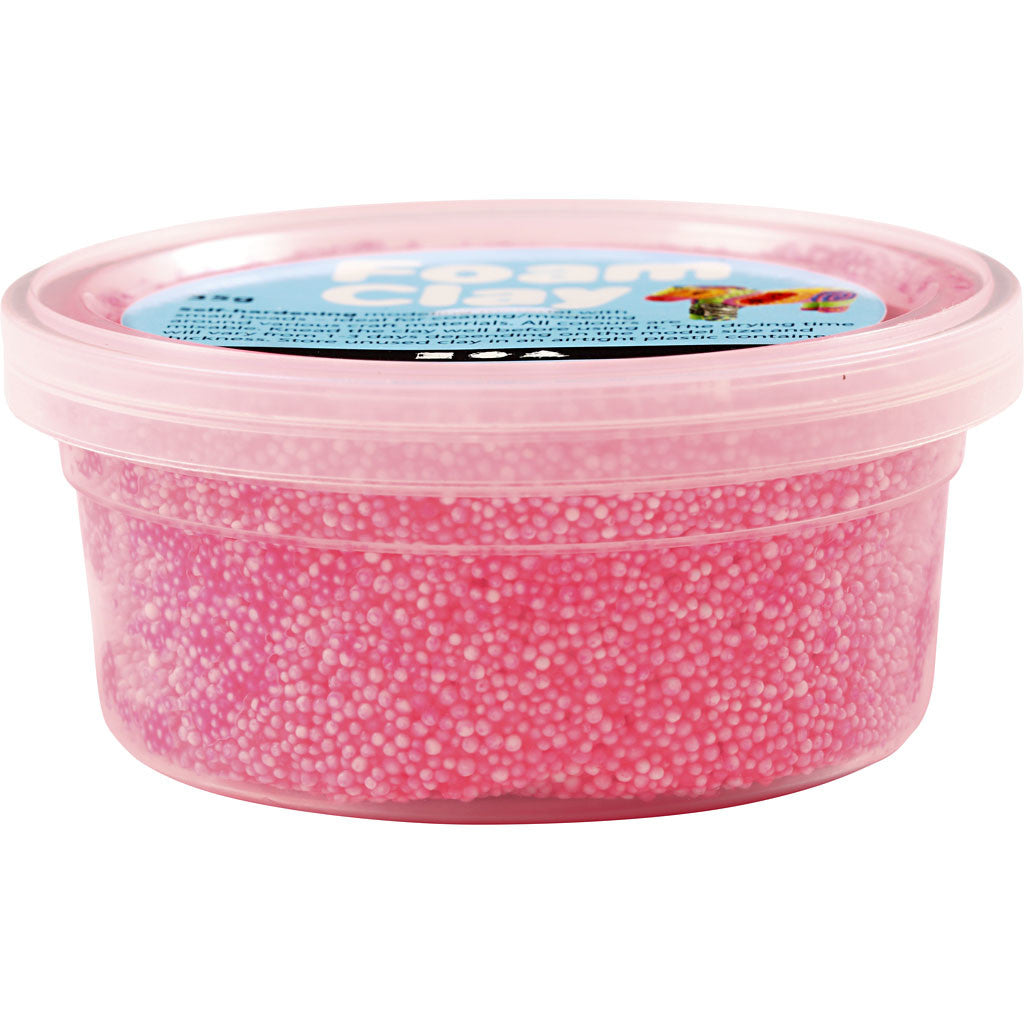 Foam Clay®, rose néon, 35 gr/ 1 boîte [HOB-78926]