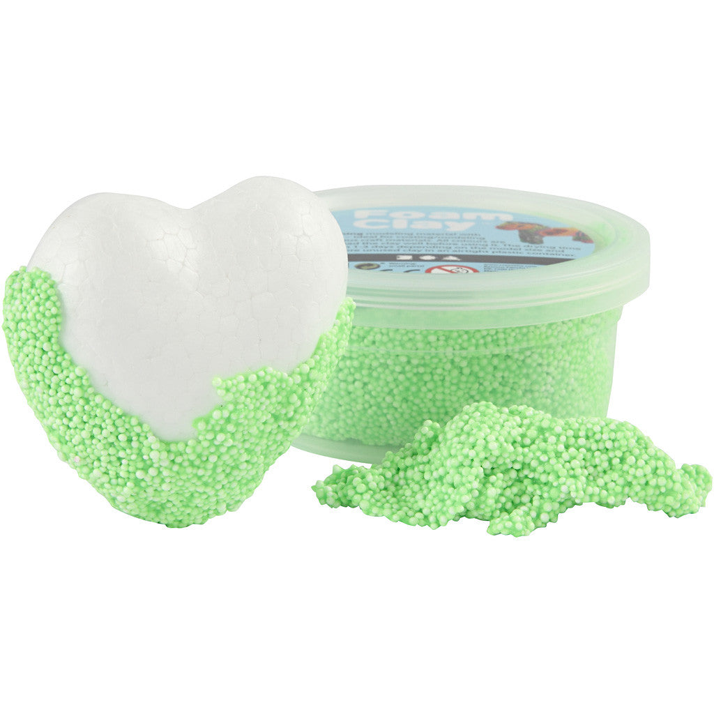 Foam Clay®, neon groen, 35 gr/ 1 Doosje [HOB-78927]