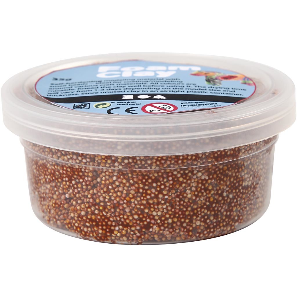 Foam Clay®, brun, 35 gr/ 1 boîte [HOB-78955]