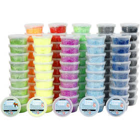 Foam Clay®, diverse kleuren, 10x10 Doosje/ 1 doos [HOB-789569]