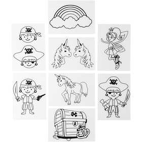 Vellen krimpfolie met motieven, vel 10,5x14,5 cm, dikte 0,3 mm, 36 vel/ 1 doos [HOB-79072]