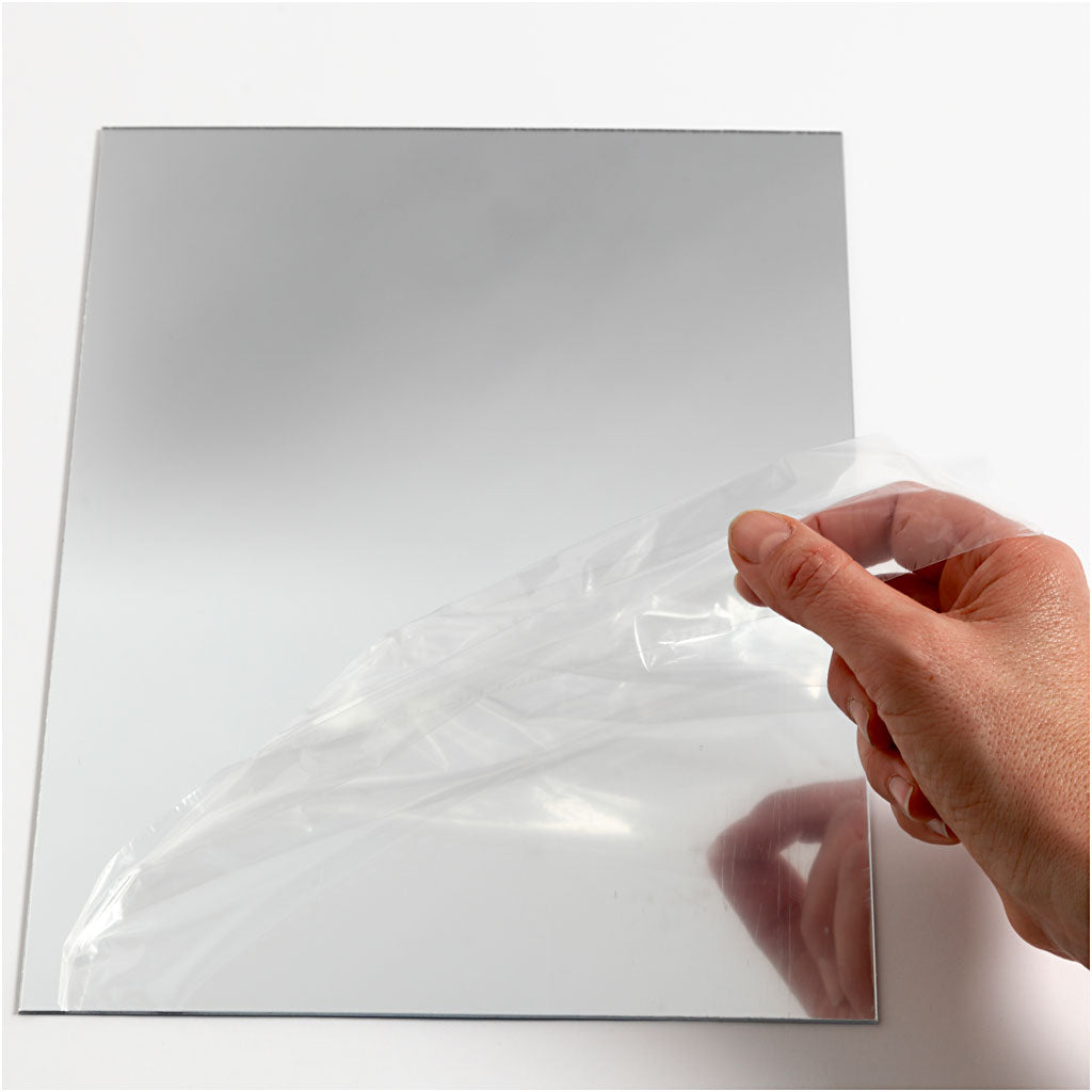 Miroir en plastique, feuille 29,5x21 cm, ép. 1,1 mm, 1 flles [HOB-790940]
