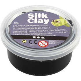 Silk Clay®, noir, 40 gr/ 1 boîte [HOB-79102]
