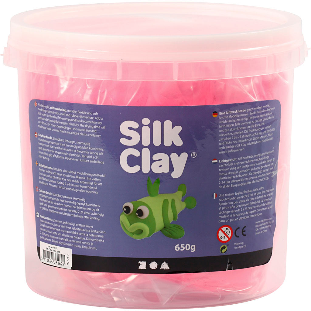Silk Clay®, roze, 650 gr/ 1 emmer [HOB-79152]