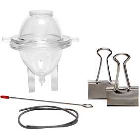 Kaarsen gietvorm, Ei, H: 65 mm, d 47 mm, 1 stuk [HOB-79248]