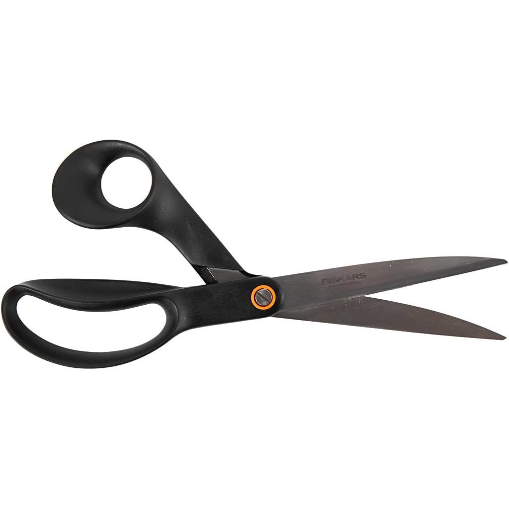 Fiskars Universele Scharen, L: 24 cm, rechtshandig, zwart, 1 stuk [HOB-839962]