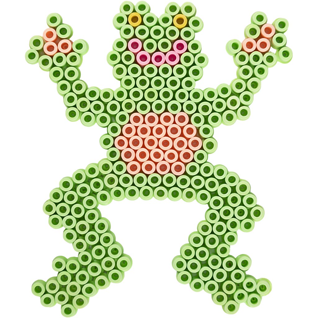 Plaques à Picots pour Perles NABBI BioBeads, grenouille, dim. 10x12 cm, medium, 1 pièce [HOB-906786]