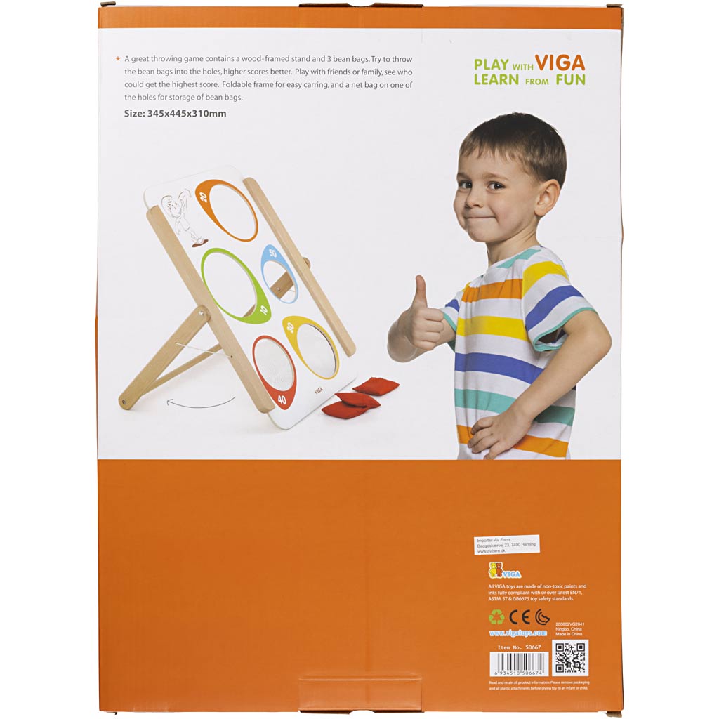VIGA houten frame voor het gooien van zakken, afm 34,5x44,5 cm, 1 stuk [HOB-907667]