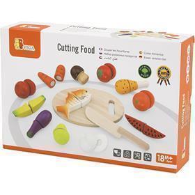 Set de jeu VIGA pour la découpe des aliments, 26 morceaux/ 1 set [HOB-907713]