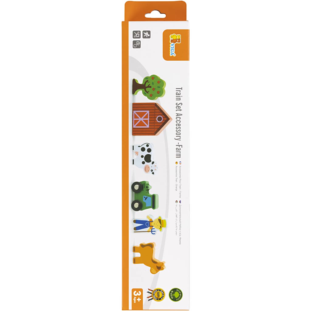 Accessoires ferroviaires VIGA , Ferme, 6 morceaux/ 1 set [HOB-907742]
