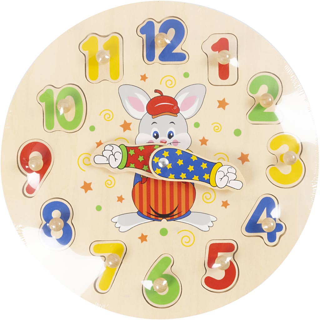 Puzzle horloge VIGA , d 30 cm, 12 pièces, 1 pièce [HOB-907783]