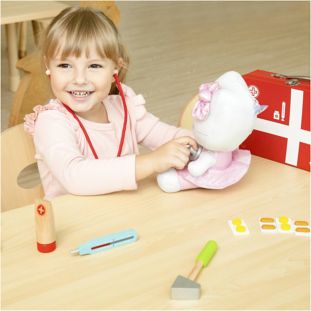 VIGA houten doktersspeelset, 11 onderdelen/ 1 set [HOB-908492]