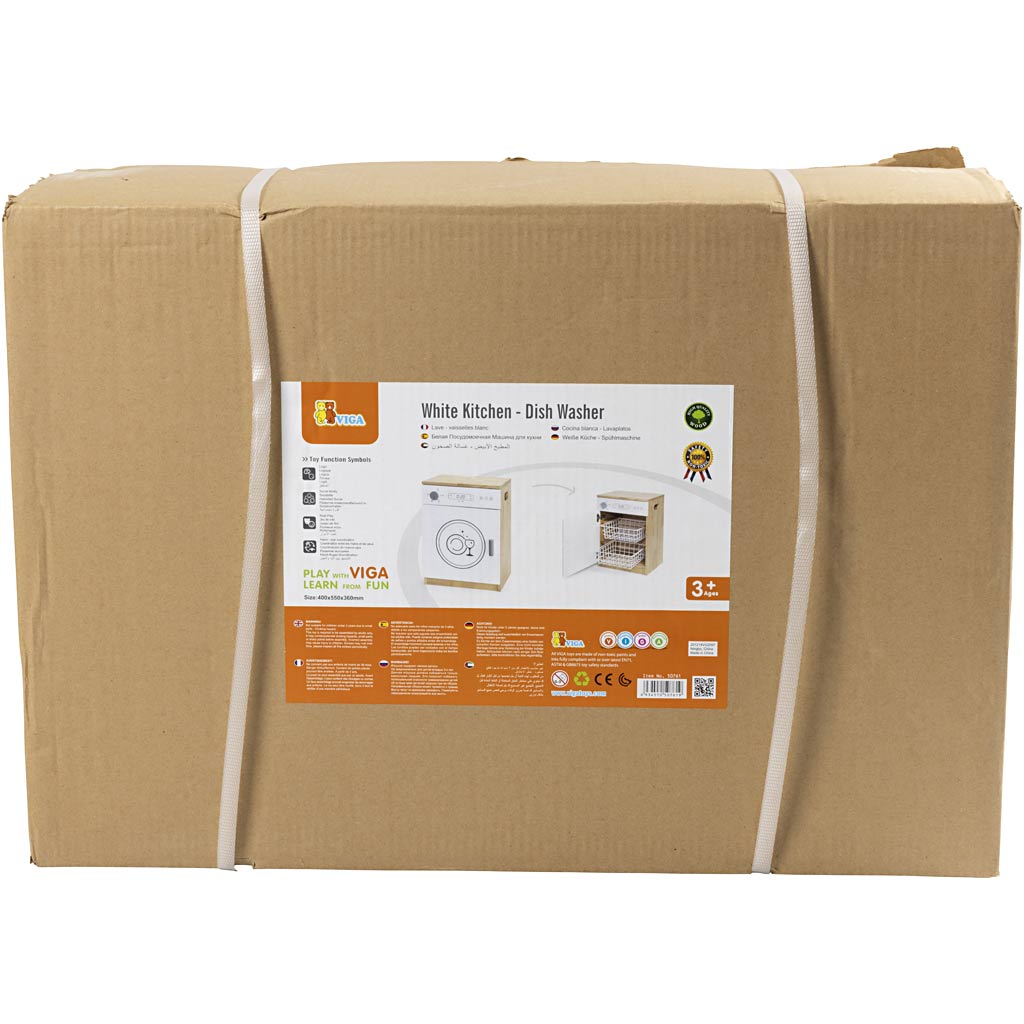 VIGA speel vaatwasser, H: 55 cm, D: 34, B: 40 cm, 1 stuk [HOB-908572]