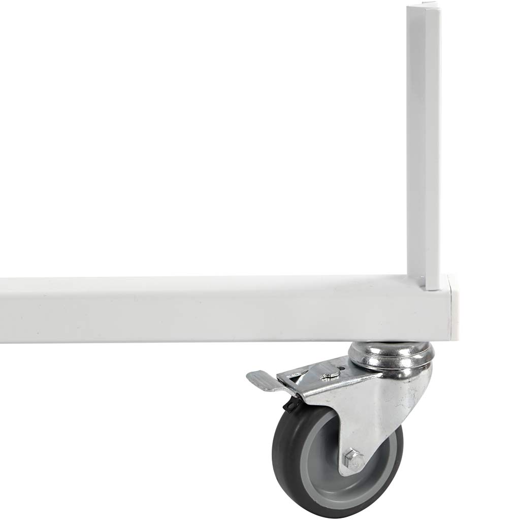 Cadre d'extrémité, H : 280 mm, P: 50 cm, L : 815 mm, blanc, 1 pièce [HOB-93270]