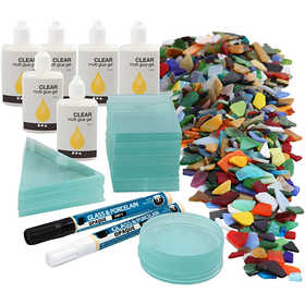 Groepsset Mozaiek hangers, 40 stuk, 1 set [HOB-97417]