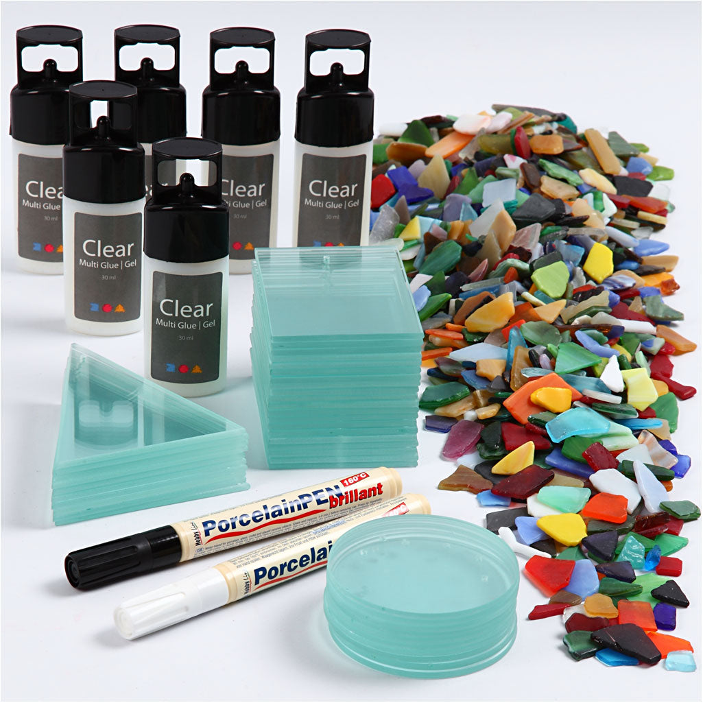 Groepsset Mozaiek hangers, 40 stuk, 1 set [HOB-97417]