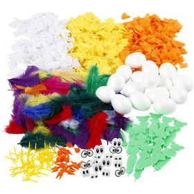 Set voor kuikens, H: 6 cm, 16 stuk, 1 set [HOB-97443]