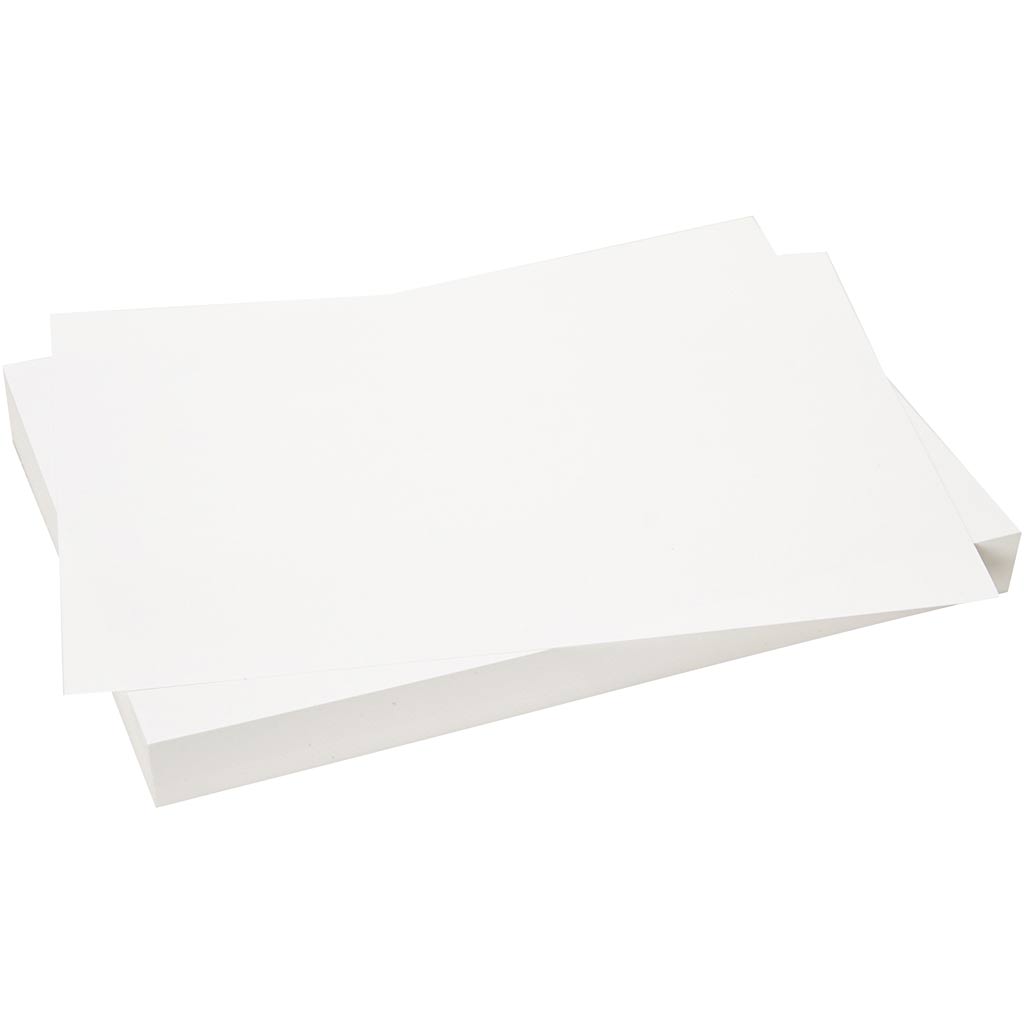 Card, A4, sheet 210x297 mm, 180 g, white, 2x100 sheet