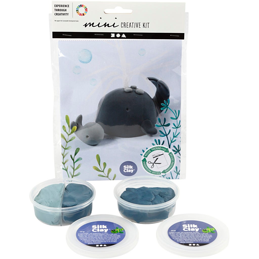 Creative mini kit, Walvis met kalf, 1 doos [HOB-977360]