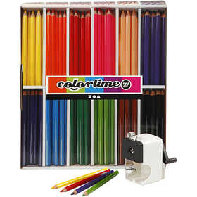 Crayons de Couleur Colortime, mine 5 mm, ass. de couleurs, 1 set [HOB-97771]