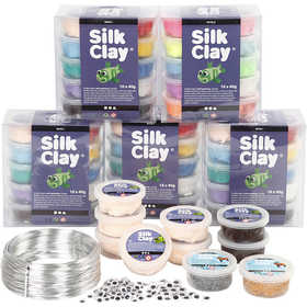 Groepsset Figuren met Silk Clay®, 1 set [HOB-97804]