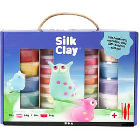 Silk Clay® Set, diverse kleuren, 1 set [HOB-98110]