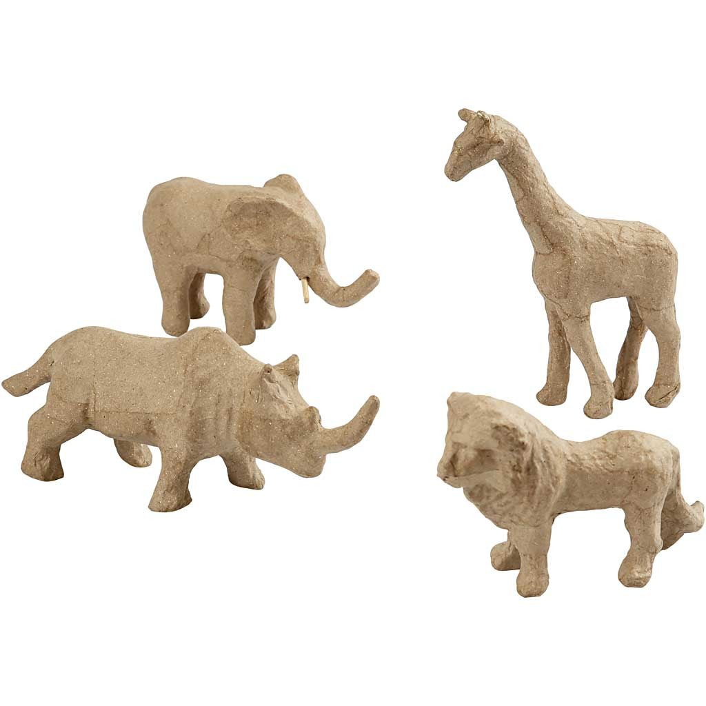Jungledieren, H: 7,5-10 cm, 32 stuk/ 1 doos [HOB-99382]