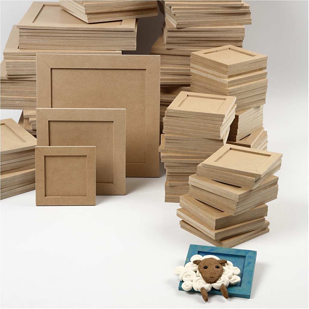 Frame lijmen, afm 10x10 + 15x15 + 22x22 cm, 200 stuk/ 1 doos [HOB-99441]