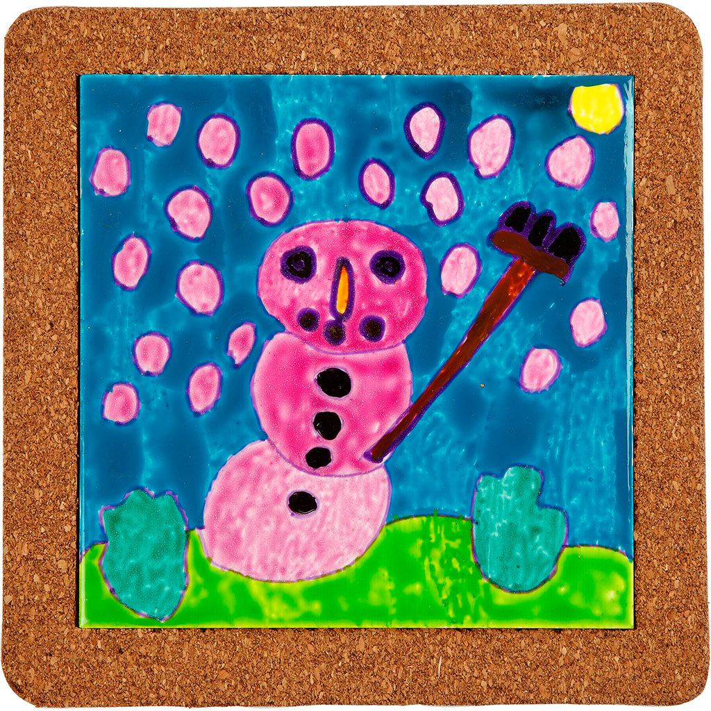 Groepsset Onderzetters beschilderen, afm 15,5x15,5 cm, diverse kleuren, 1 set [HOB-99463]