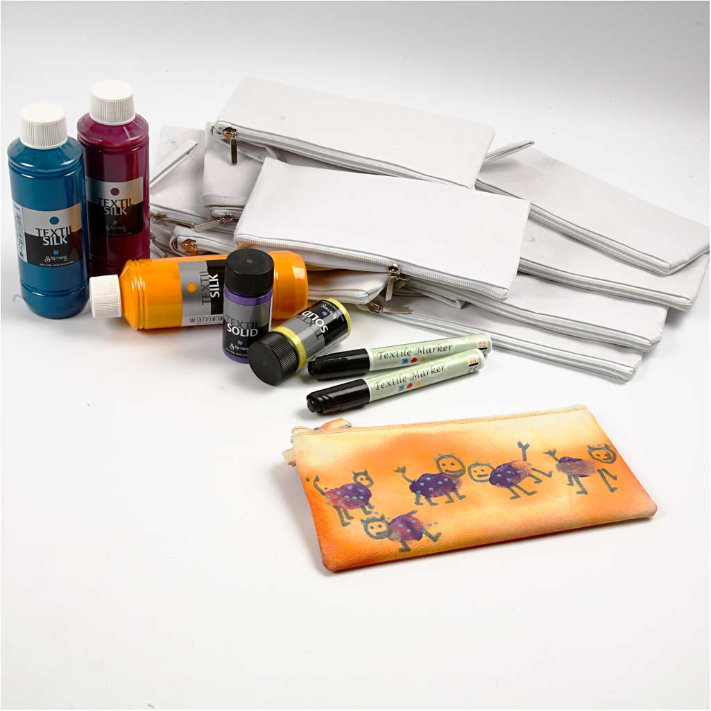 Kit DIY Groupe Tasses en Porcelaine, H : 7-10 cm, blanc, 1 set [HOB-99512]