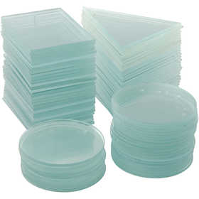 Glazen platen, dikte 3 mm, 3x30 stuk/ 1 doos [HOB-99805]