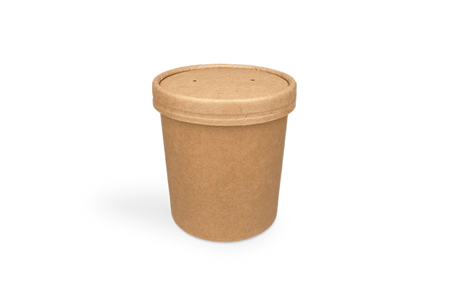 Soepbeker karton 360ml Ø9 cm 12oz kraft (500 stuks) [TK-9987069]