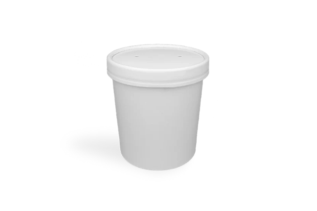 Deksel karton soepbeker 240-360ml Ø9 cm wit (500 stuks) [TK-9987072]